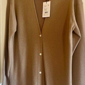 NWT - "Theory" Cashmere Cardigan in Camel Size Small